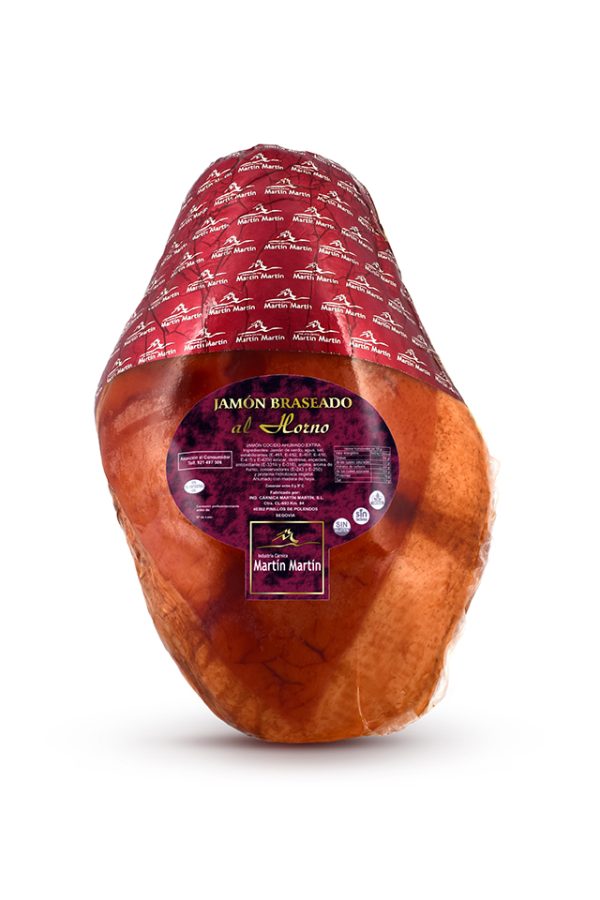 Jamón braseado al horno